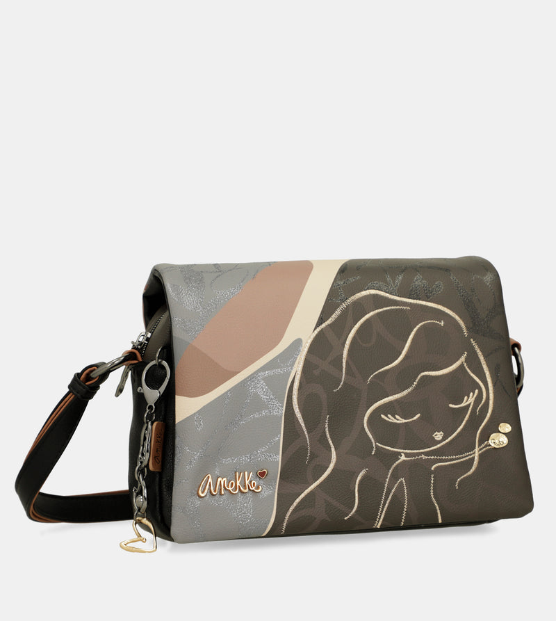 Anekke Heartbeat crossbody bag with flap Oferta especial