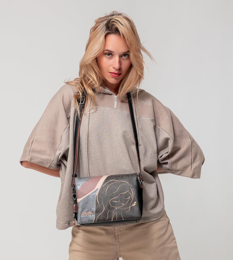 Anekke Heartbeat crossbody bag with flap Oferta especial