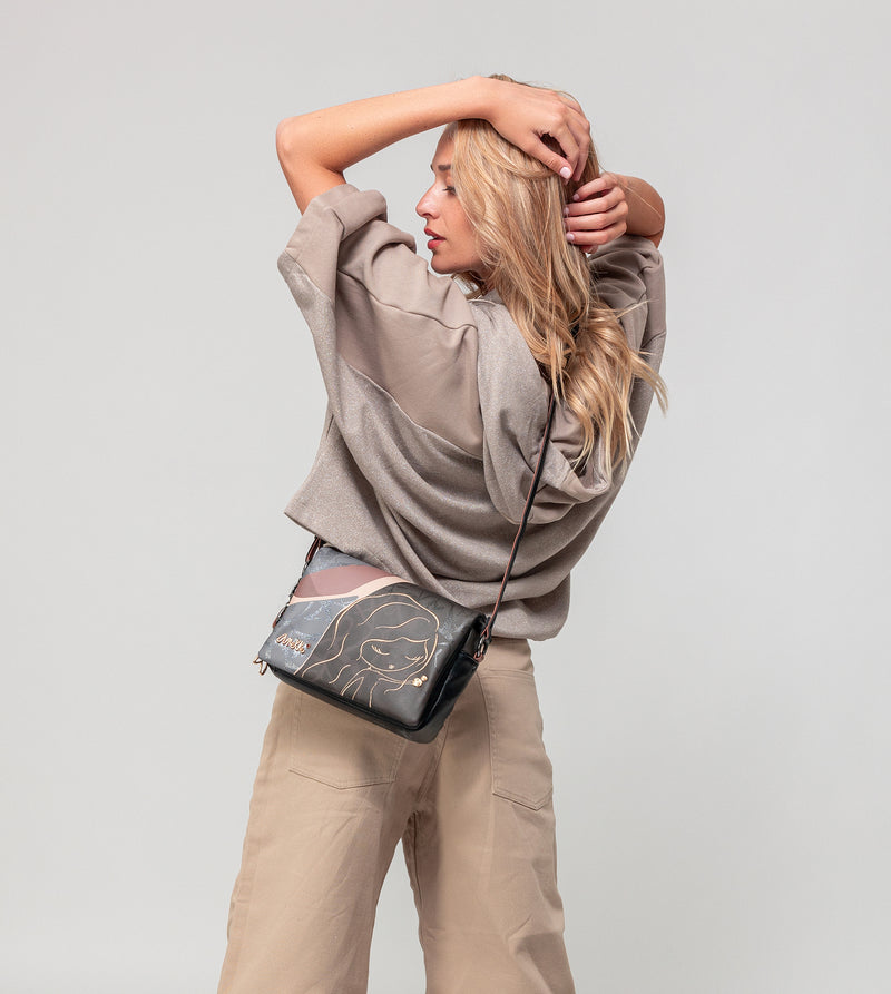 Anekke Heartbeat crossbody bag with flap Oferta especial