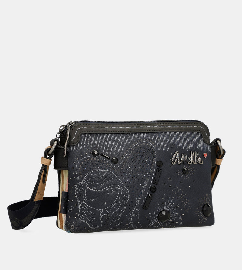 Anekke Studio navy blue 2-compartment crossbody bag Solo hoy