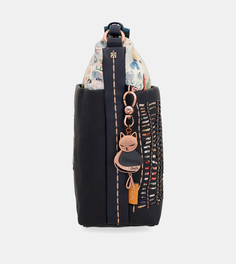 Anekke Nature Pachamama navy blue large crossbody bag Rebajas de fin de temporada
