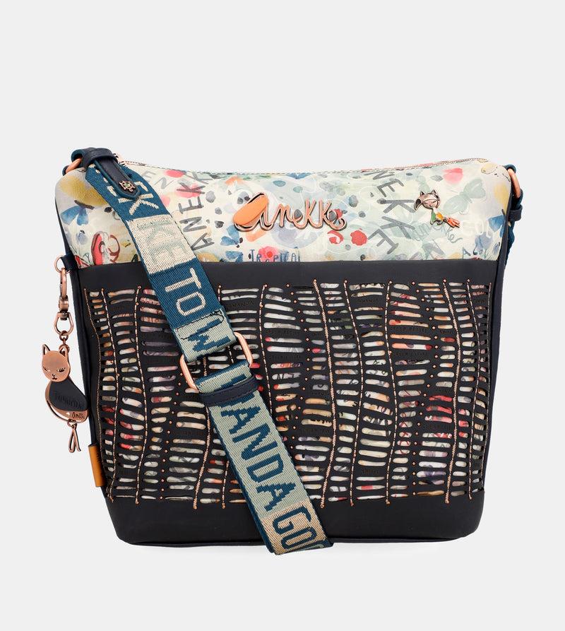 Anekke Nature Pachamama navy blue large crossbody bag Rebajas de fin de temporada