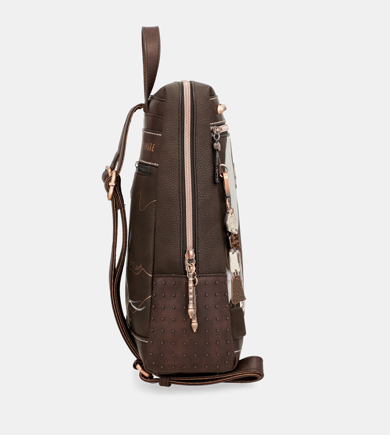 Anekke Nature Shodō large brown backpack Tienda de fábrica