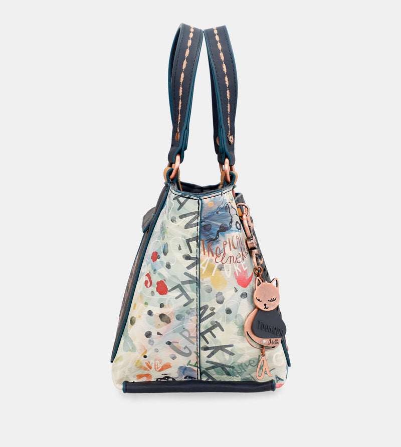 Anekke Nature Pachamama navy blue tote bag Descuento por venta flash