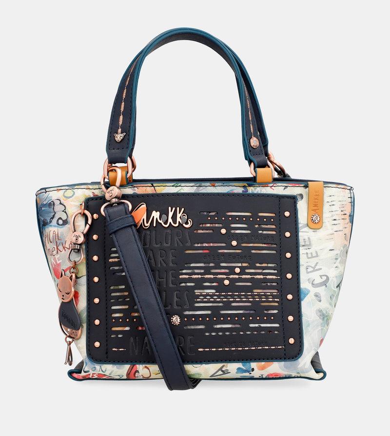 Anekke Nature Pachamama navy blue tote bag Descuento por venta flash