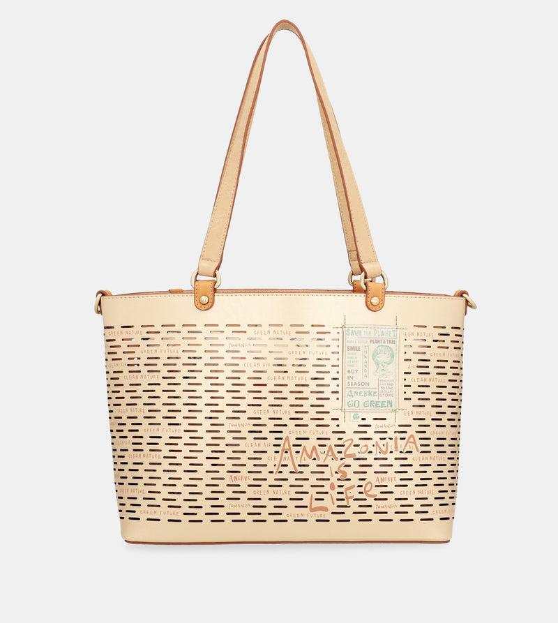 Anekke Nature Pachamama large golden tote bag Ofertas especiales
