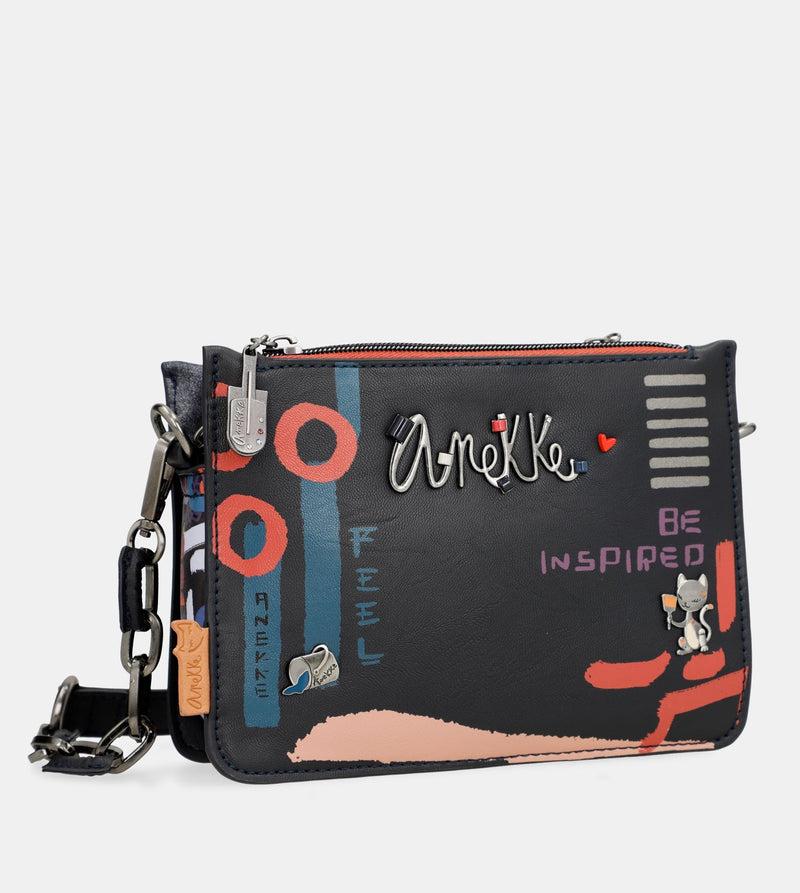 Anekke Nagare 3 compartments small shoulder bag Limitado a 3 días