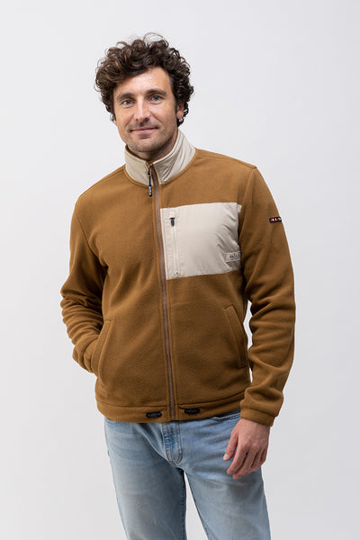 Batela Chaqueta polar de hombre en tejido polar con bolsillo. Batela