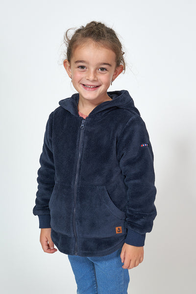 Batela Chaqueta con capucha teddy polar niño o niña. Batela