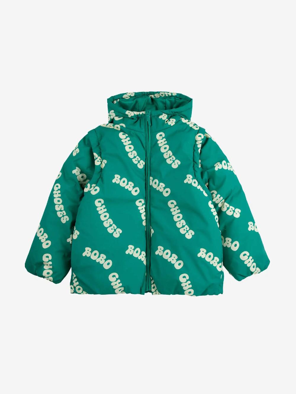 Bobo choses Wavy Bobo Choses all over light padded anorak Precios de Black Friday