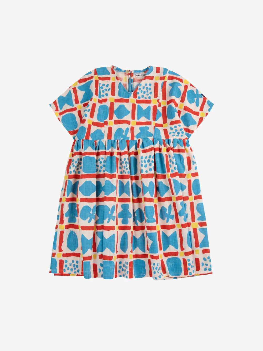 Bobo choses Gemetric Game all over woven dress Grandes ahorros