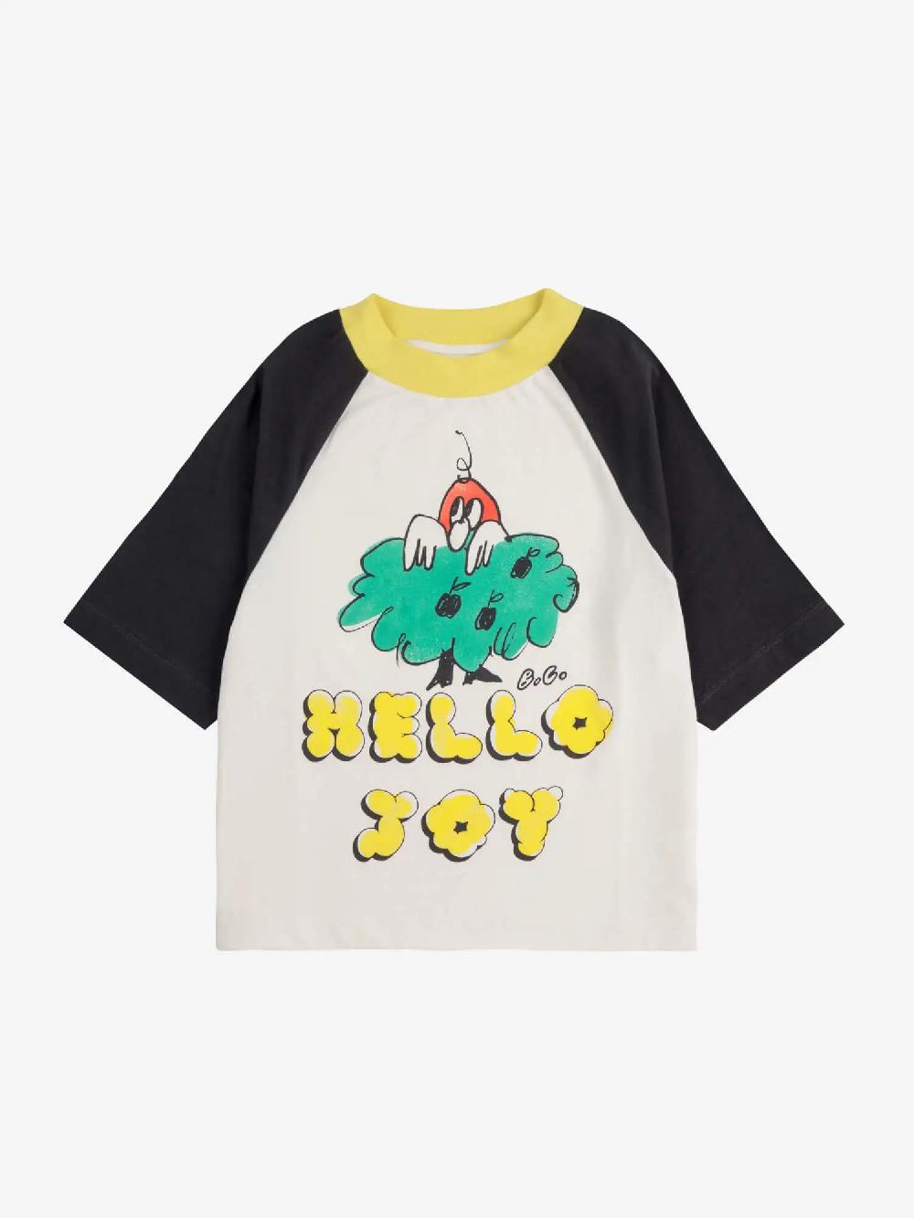 Bobo choses Hello Joy ranglan sleeves T-shirt 2025