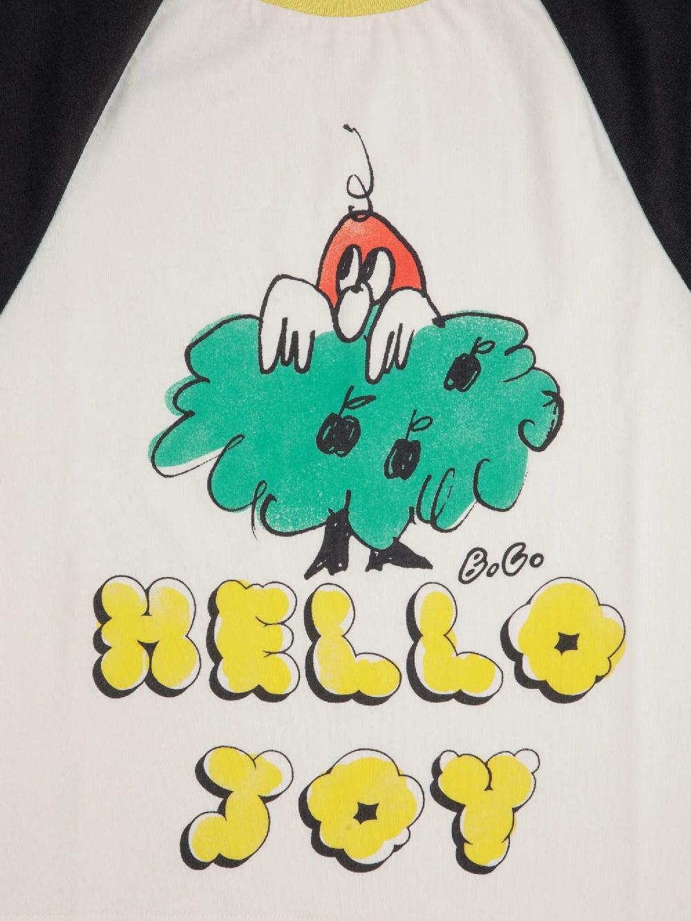 Bobo choses Hello Joy ranglan sleeves T-shirt 2025