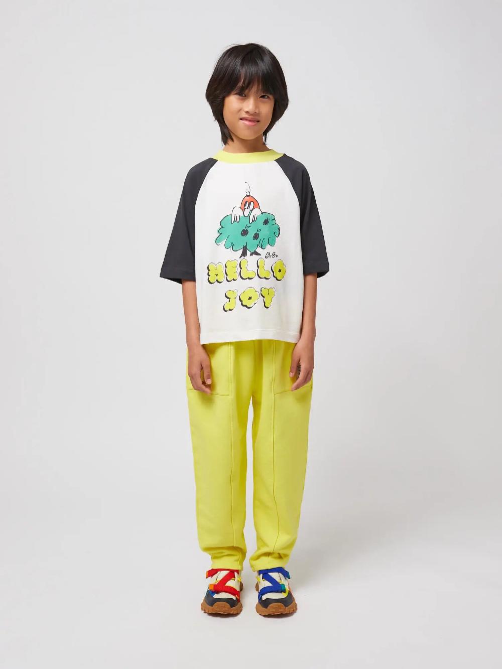 Bobo choses Hello Joy ranglan sleeves T-shirt 2025