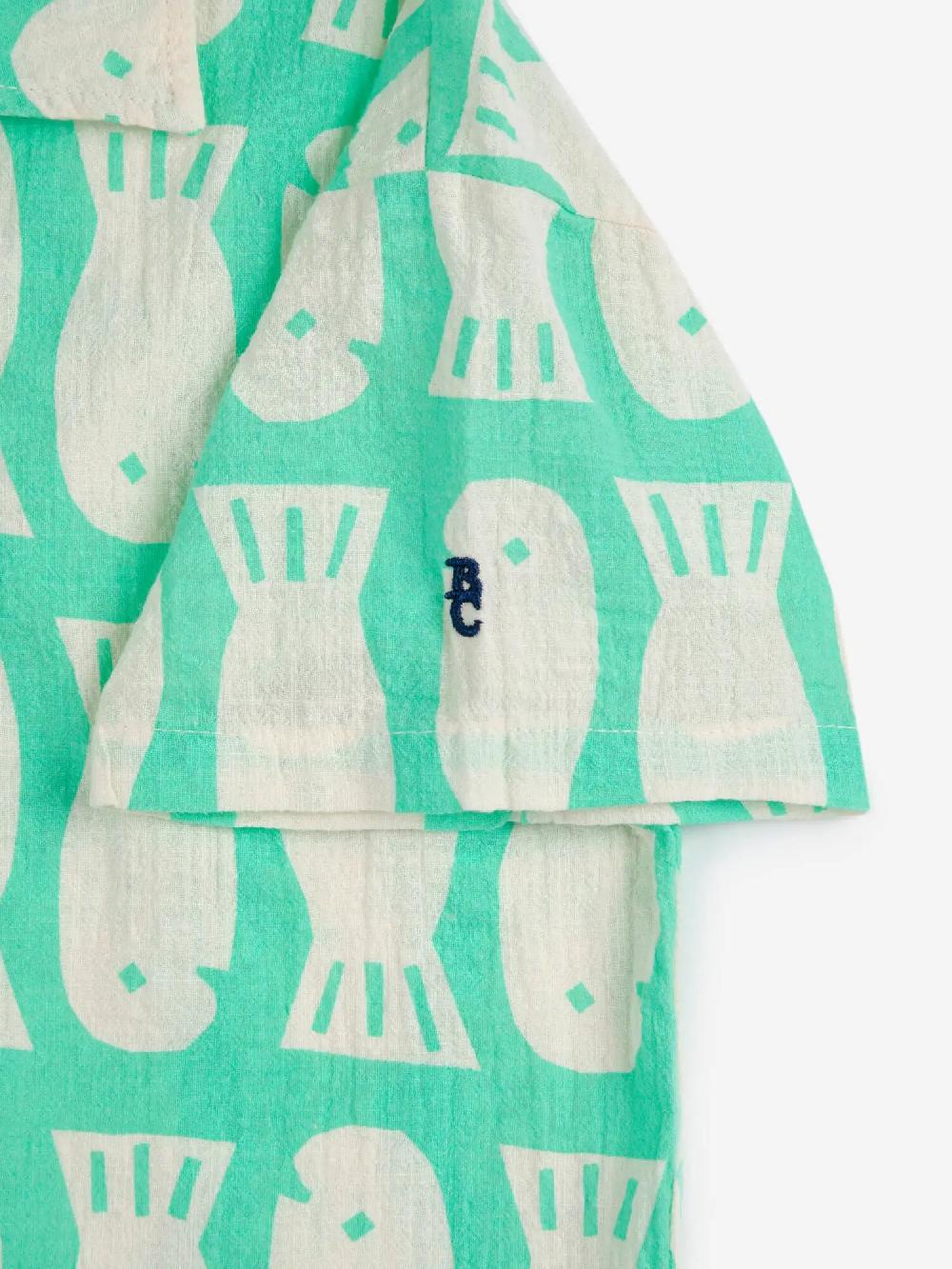Bobo choses Lucky Fish all over woven shirt Rebajas de fábrica