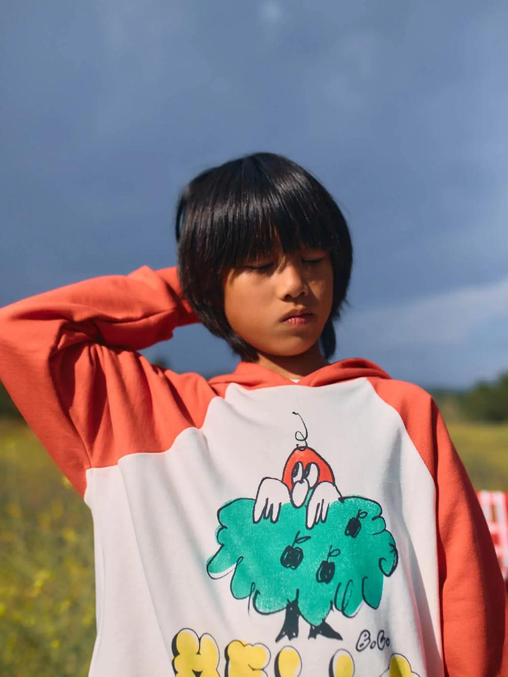 Bobo choses Hello Joy ranglan sleeves hoodie