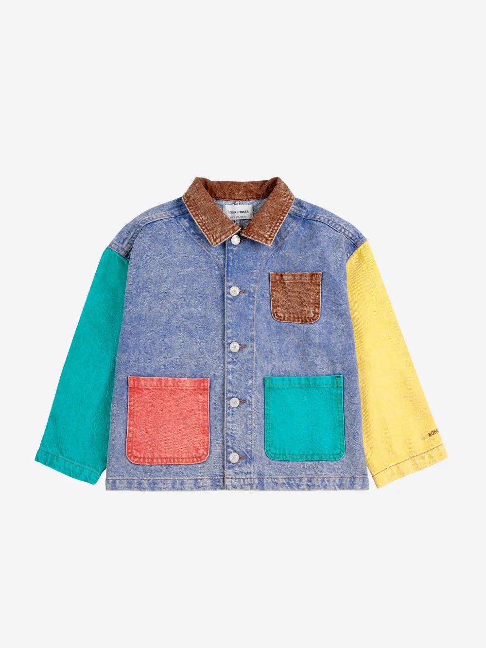 Bobo choses Color block denim jacket COMPRAR AHORA