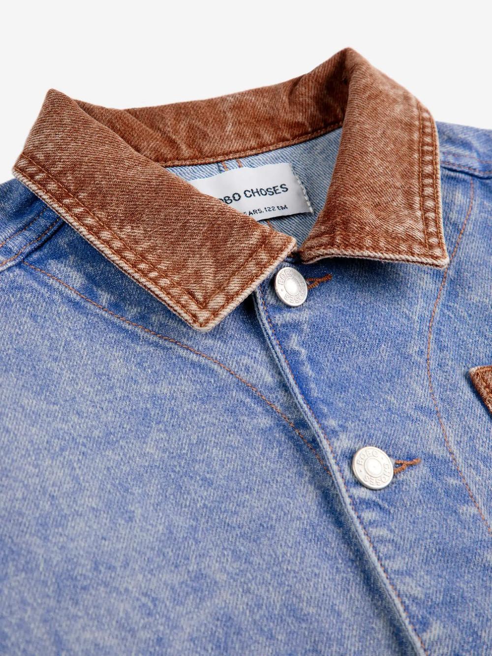 Bobo choses Color block denim jacket COMPRAR AHORA
