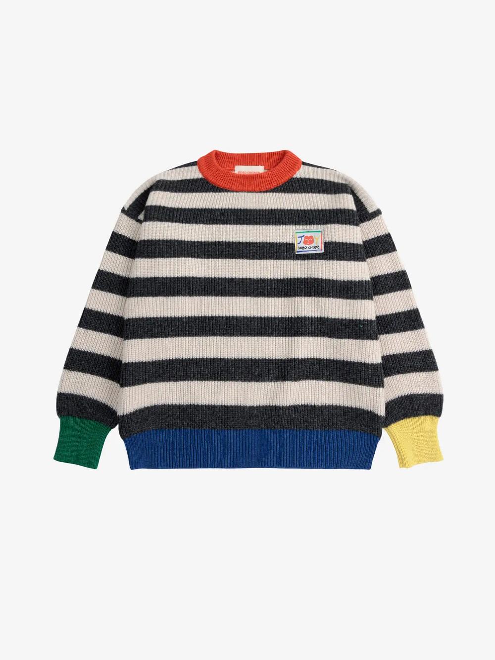 Bobo choses Smiling stripes jumper Precio de fábrica