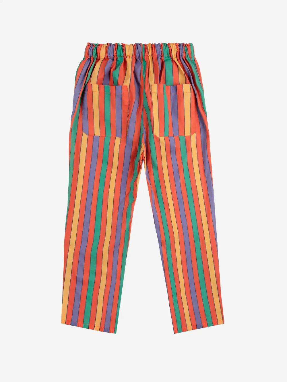 Bobo choses Multicolor stripes woven pants Oferta especial de fábrica