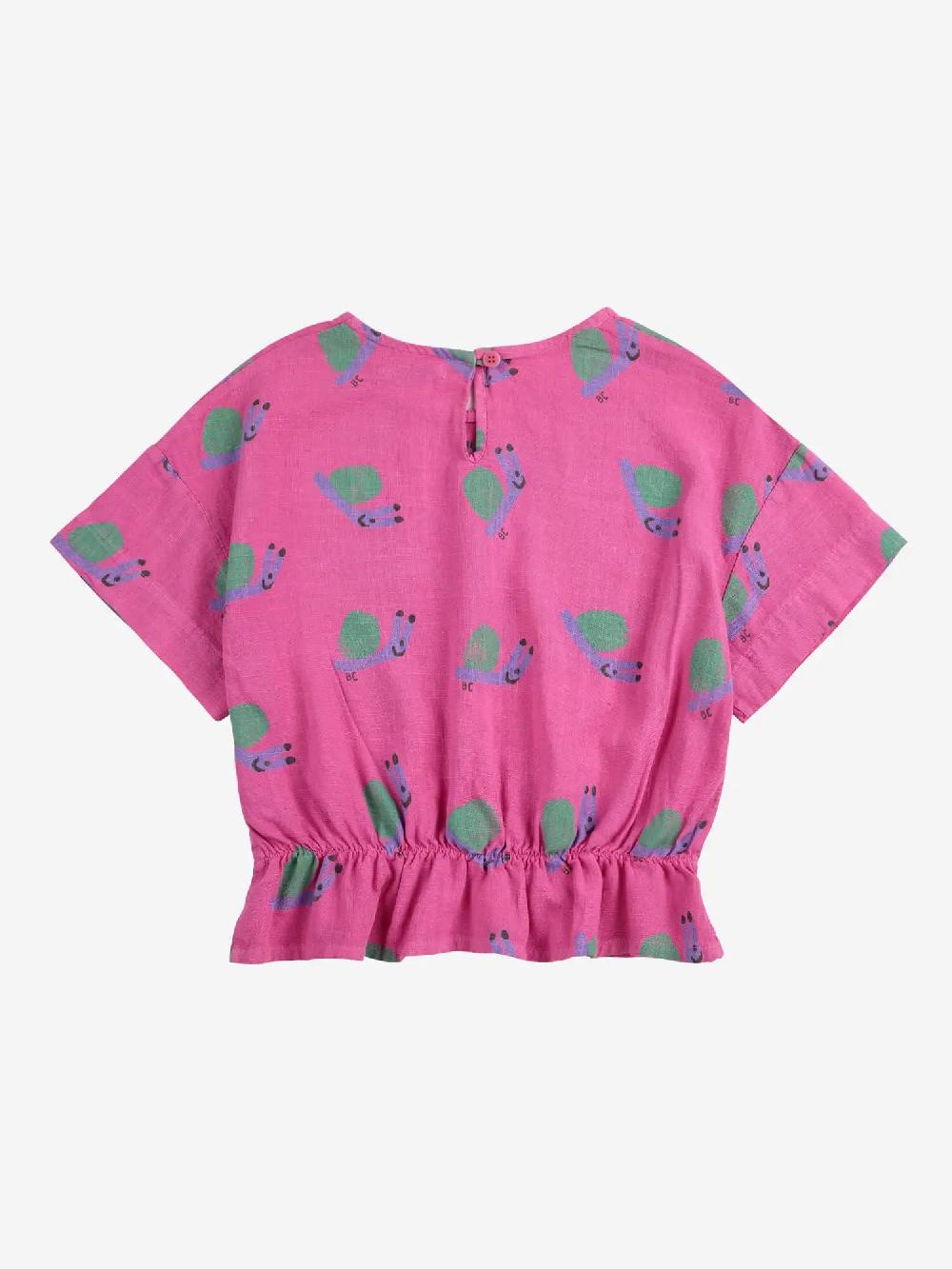 Bobo choses Funny Snail all over woven blouse Ofertas de temporada