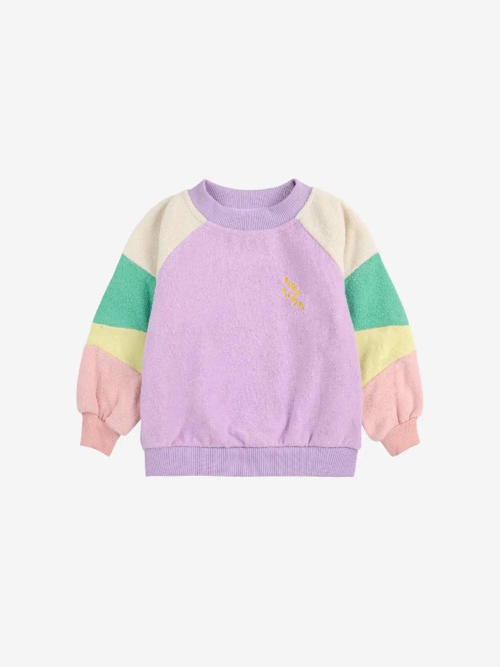 Bobo choses Lila Color Block terry cloth sweatshirt Outlet