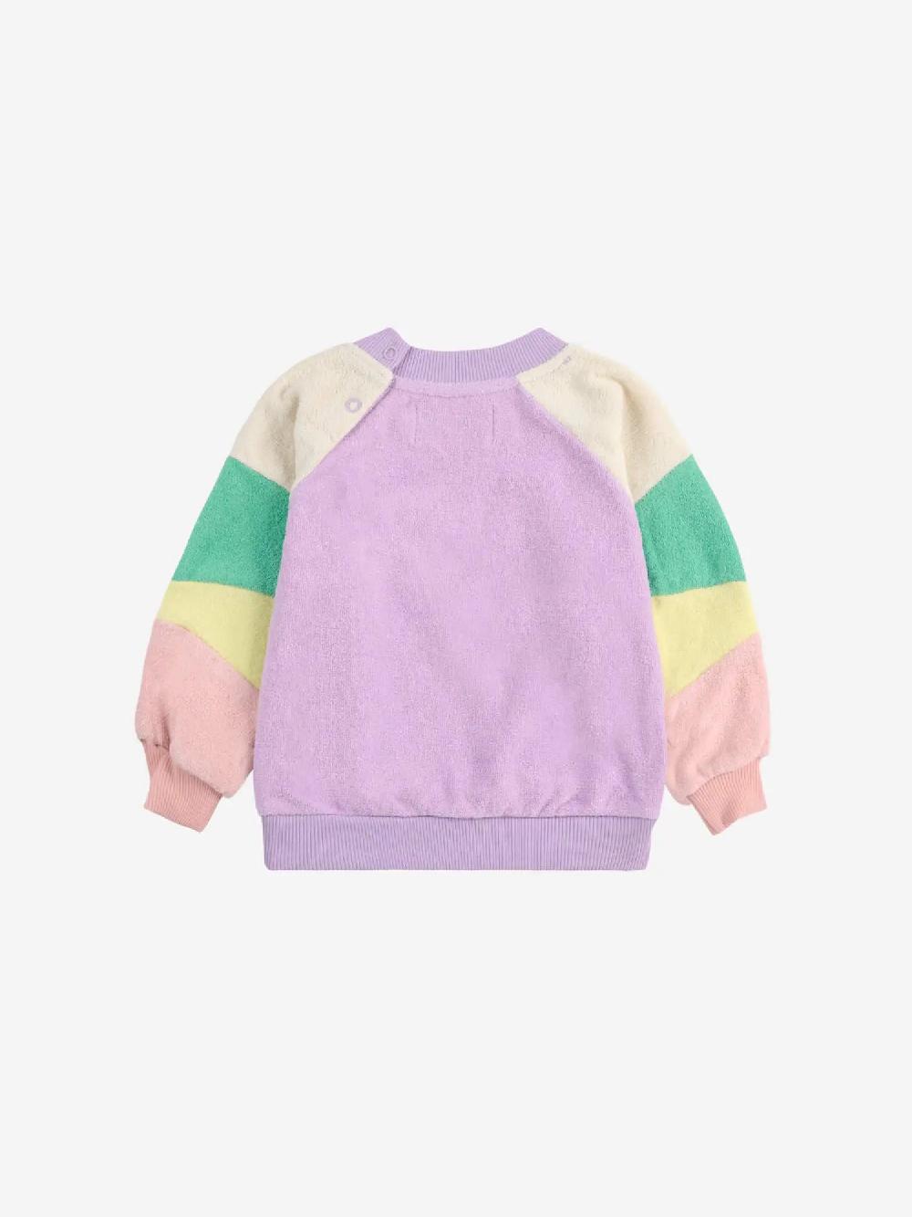 Bobo choses Lila Color Block terry cloth sweatshirt Outlet