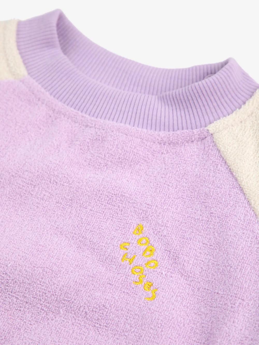 Bobo choses Lila Color Block terry cloth sweatshirt Outlet