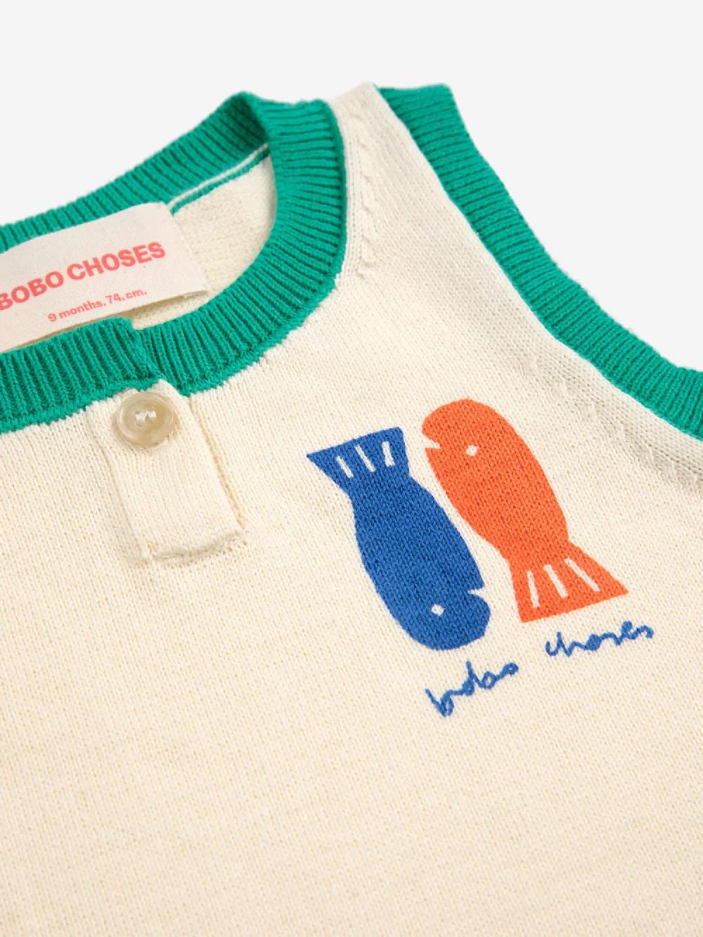 Bobo choses Lucky Fish knitted top Rebajas baratas