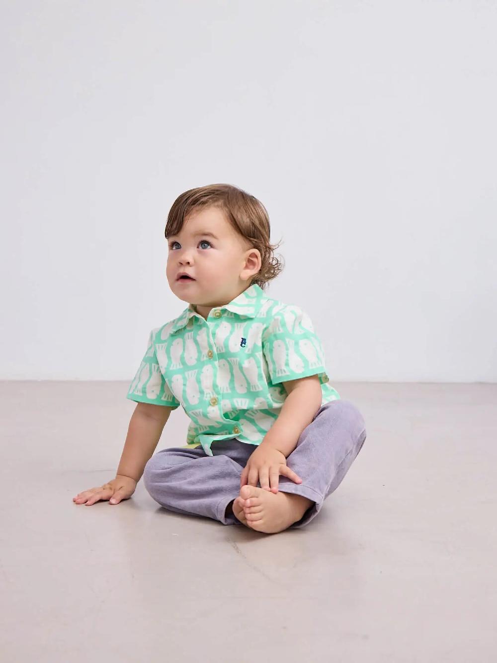 Bobo choses Lucky Fish all over woven shirt Descuento