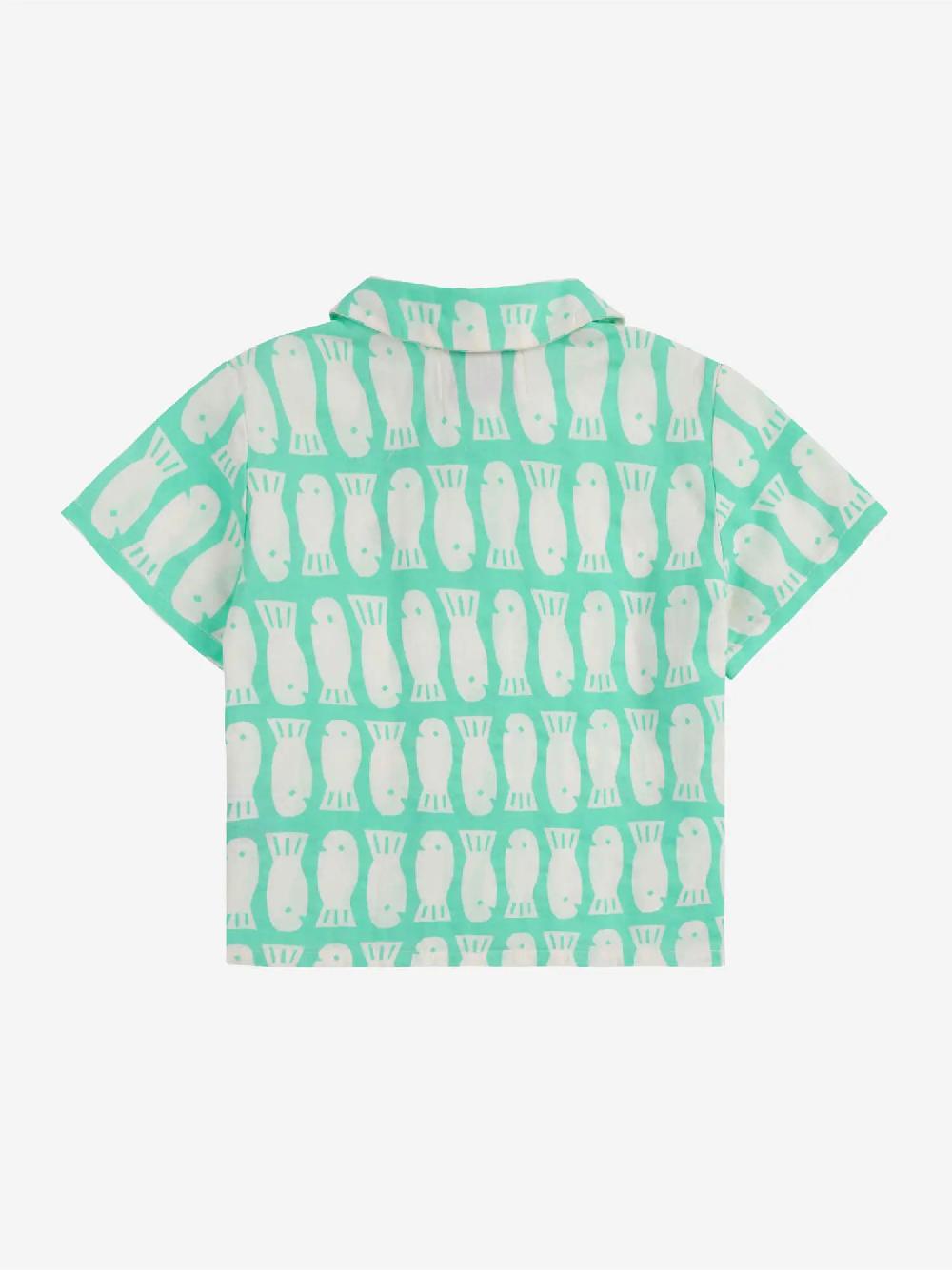 Bobo choses Lucky Fish all over woven shirt Descuento