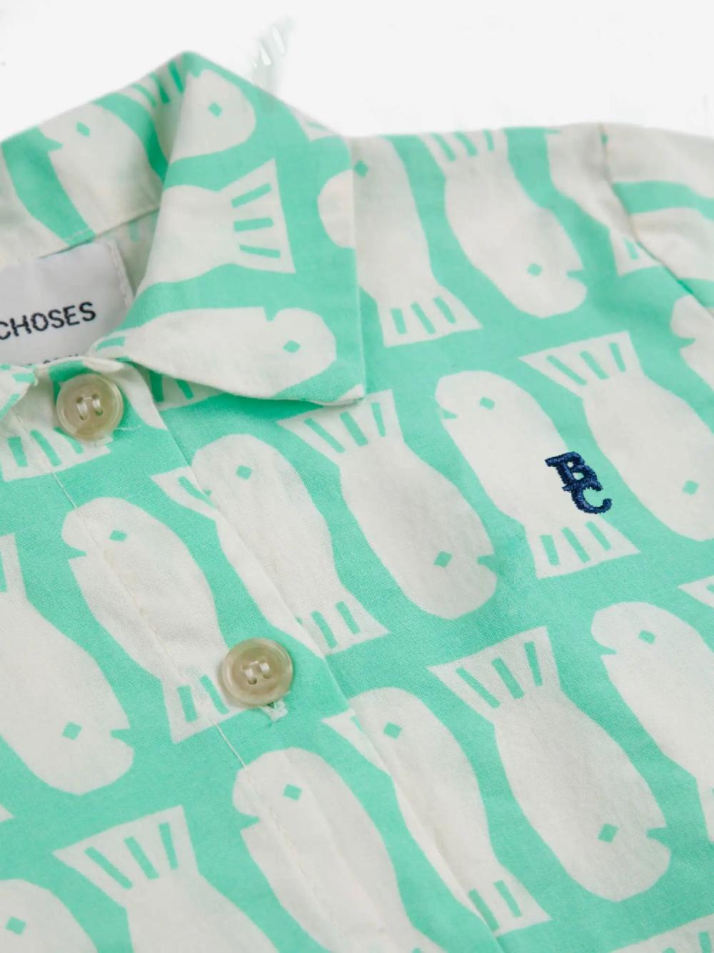 Bobo choses Lucky Fish all over woven shirt Descuento