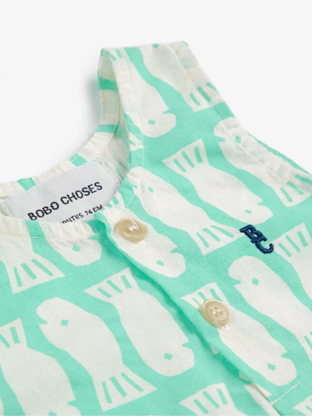 Bobo choses Lucky Fish all over woven playsuit Liquidación