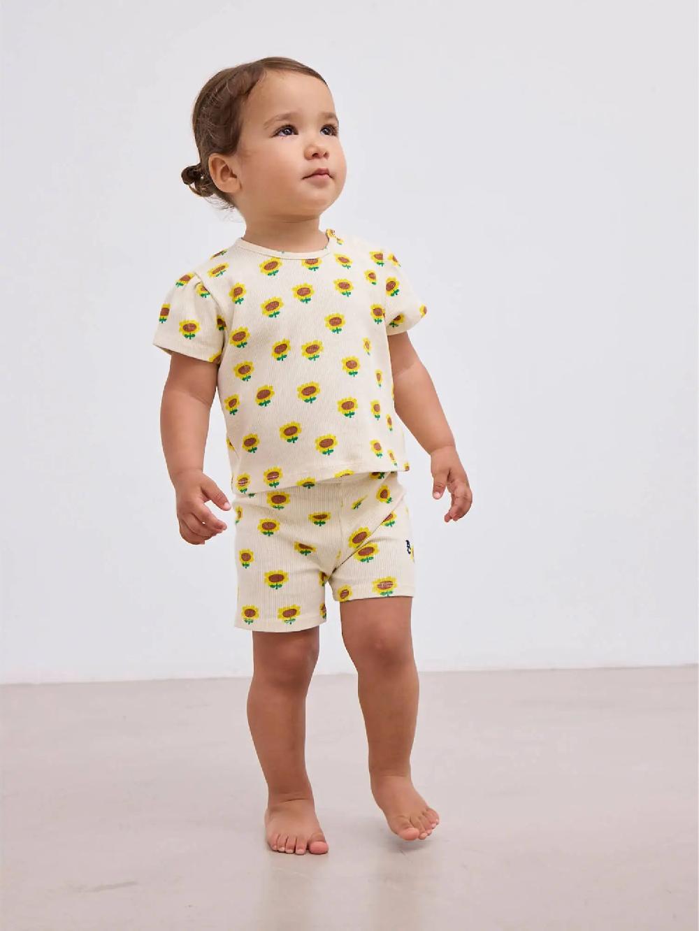 Bobo choses Sunflower all over balloon sleeve T-Shirt Promoción trimestral