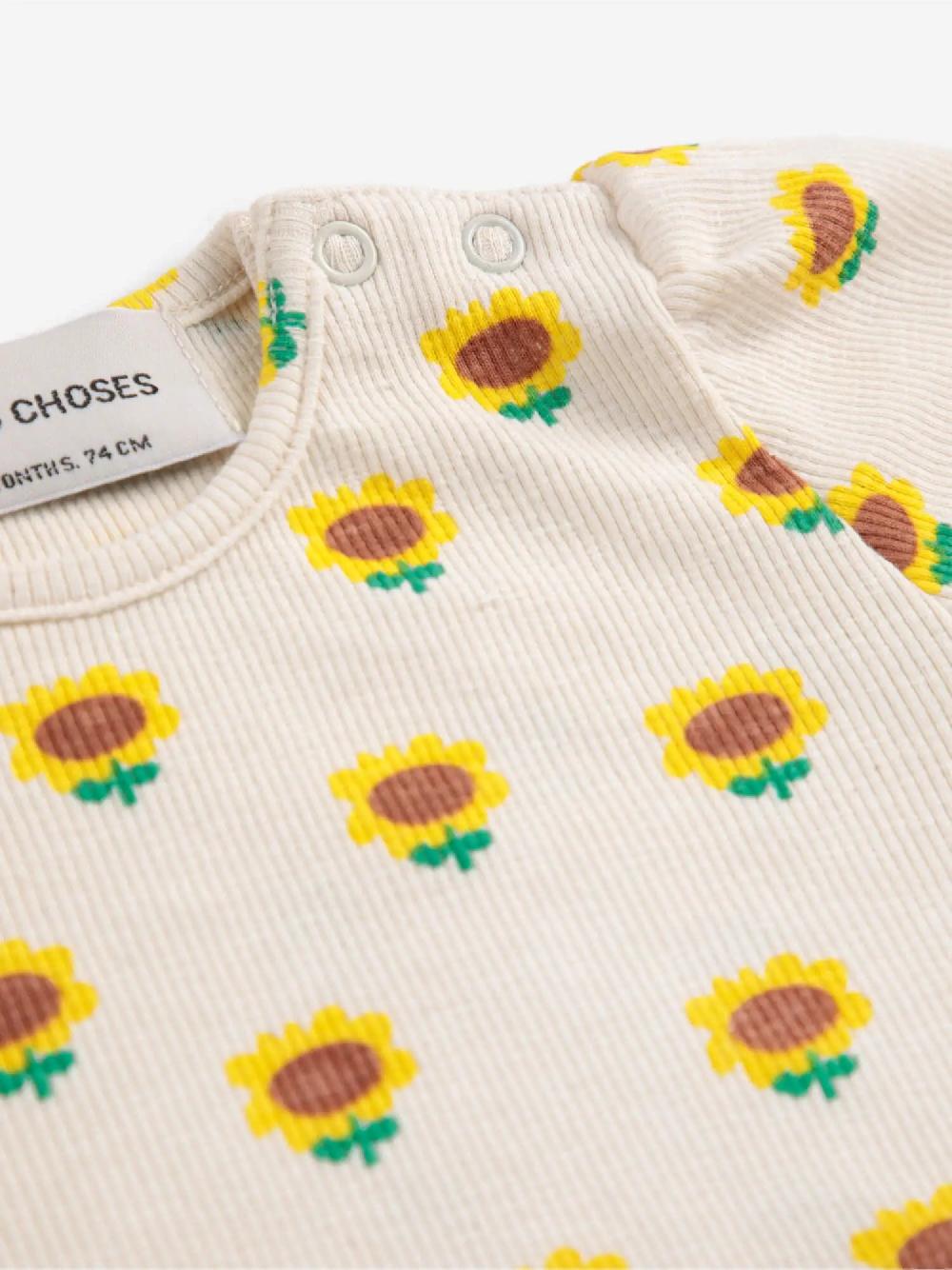 Bobo choses Sunflower all over balloon sleeve T-Shirt Promoción trimestral