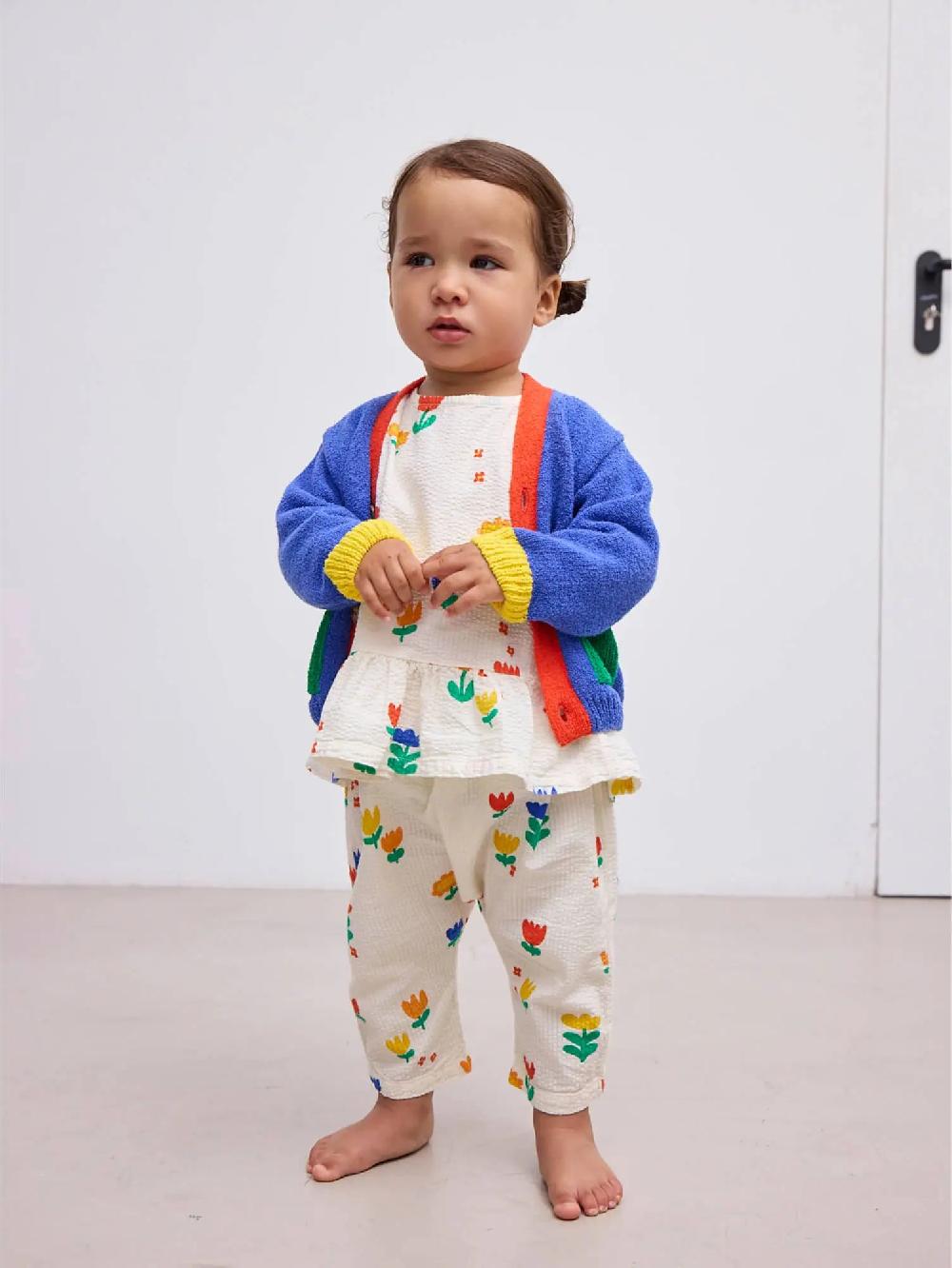 Bobo choses Color block V-neck cardigan Liquidación