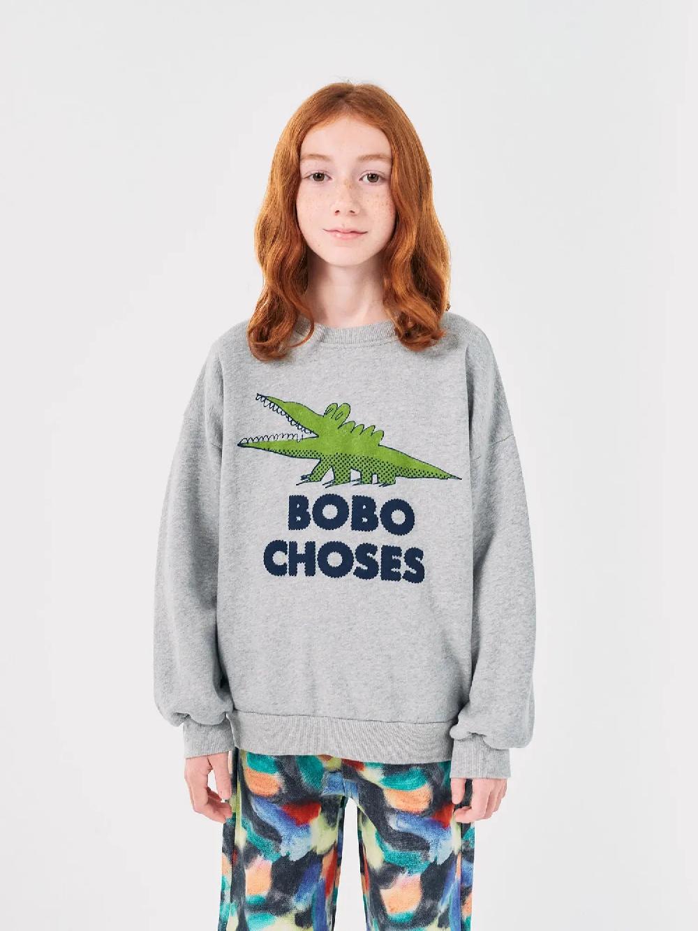 Bobo choses Talking Crocodile sweatshirt Oferta exclusiva