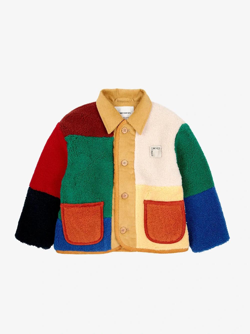 Bobo choses Color Block sheepskin jacket Tienda