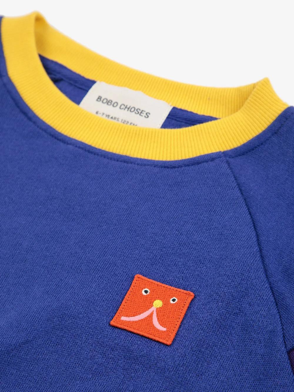 Bobo choses Funny Face patch ranglan sleeve sweatshirt Precio de fábrica