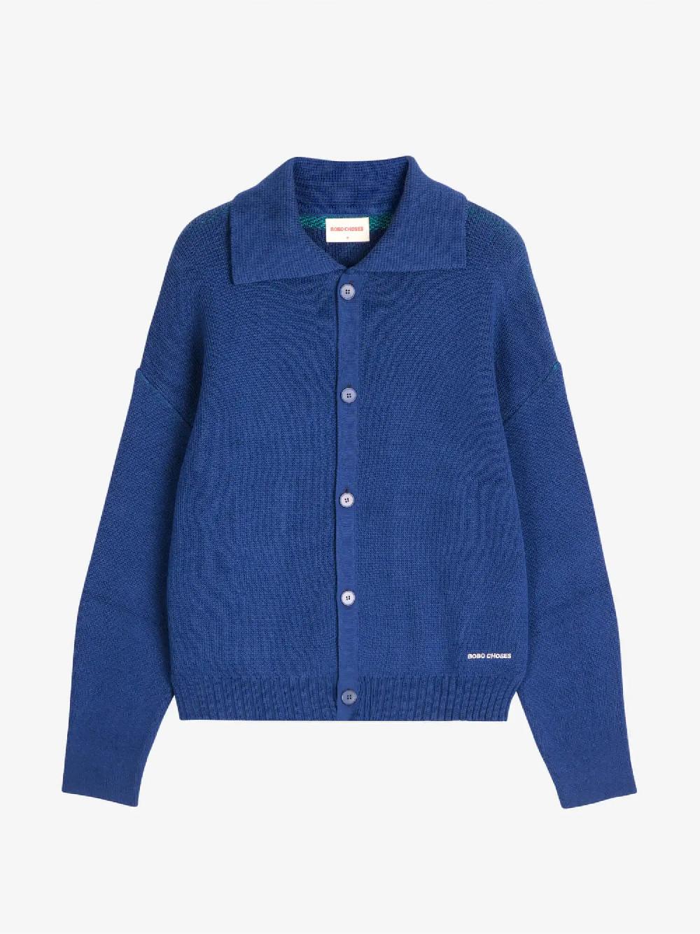 Bobo choses Couple Fish collar cardigan Promoción trimestral