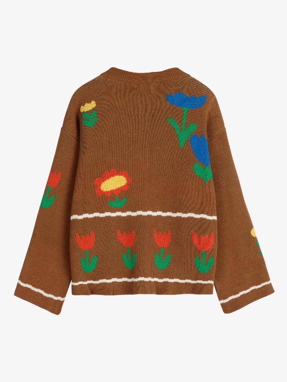 Bobo choses Garden Party texture cotton cardigan Superdescuento