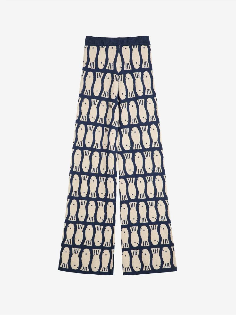 Bobo choses Lucky Fish jacquard knitted trousers Envío internacional gratuito