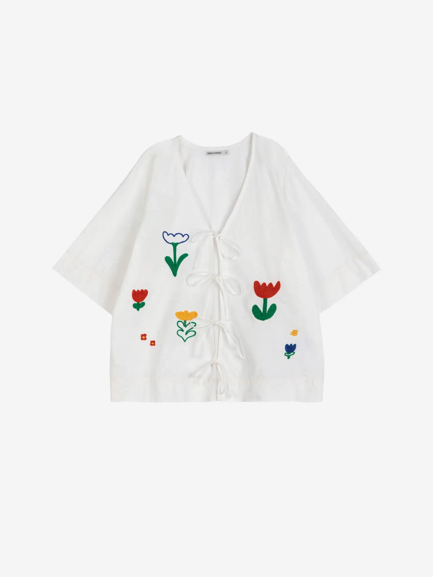 Bobo choses Garden embroidery tie blouse Precios de Black Friday