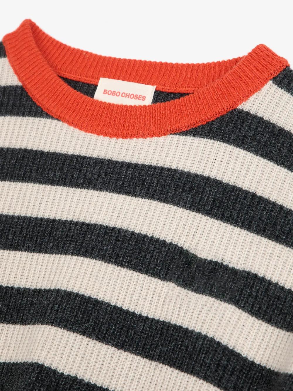 Bobo choses Striped wool blended jumper Libre de impuestos