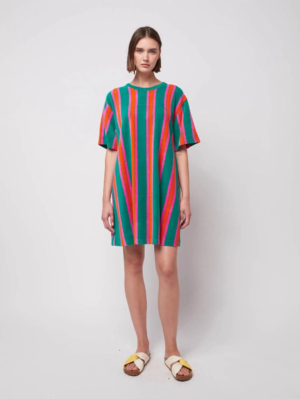 Bobo choses Stripe terry short dress Descuentos del mes