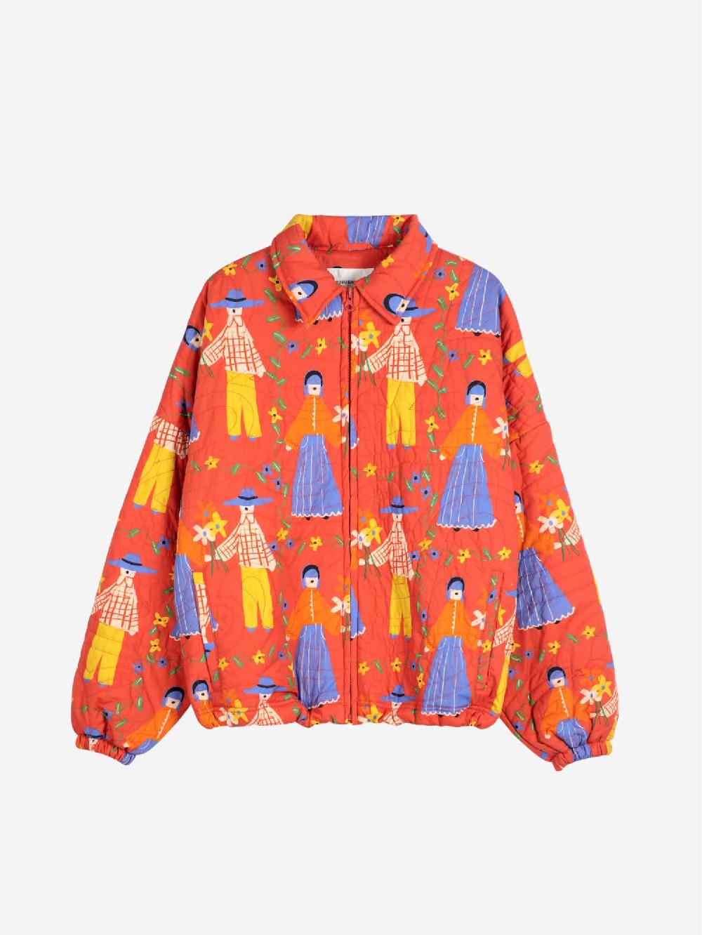 Bobo choses Couples print quilted jacket Descuento por venta flash