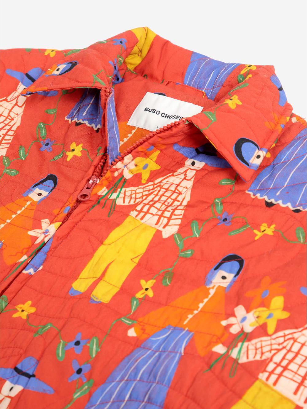 Bobo choses Couples print quilted jacket Descuento por venta flash
