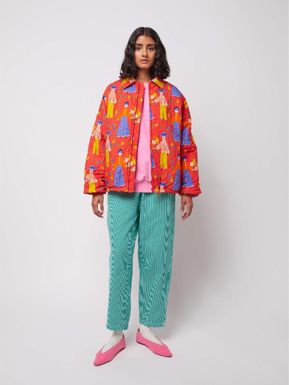 Bobo choses Couples print quilted jacket Descuento por venta flash