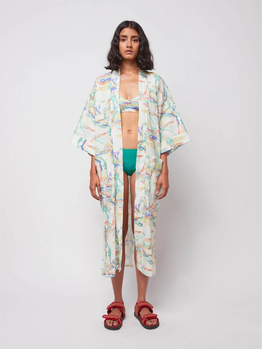 Bobo choses Spring landscape print kimono Grandes ahorros