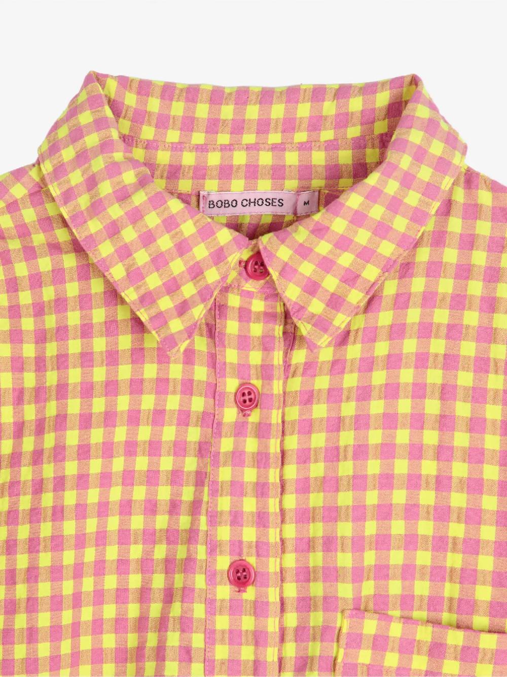 Bobo choses Vichy shirt dress Rebajas de fin de temporada